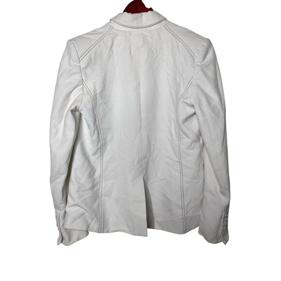 Veronica Beard Cosmo Blazer White Ivory Double Breasted Sz 12 - Picture 6 of 7